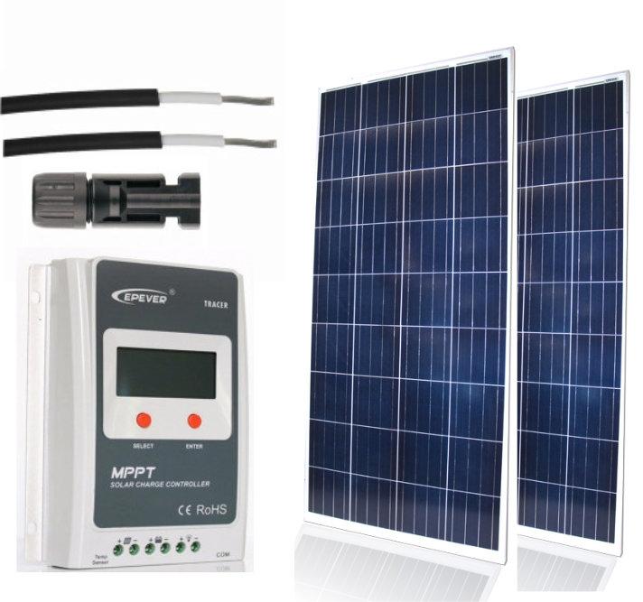 2 x 270W Solar Panels and Controller Fully Installed Digital RV